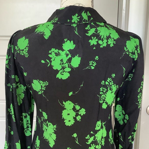 💚 Zara Semi-Sheer Floral Mini Dress 💚 - Picture 5 of 10